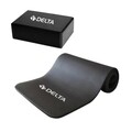 Set saltea si cub pentru yoga/pilates 267DLT1144, Delta, EVA, negru