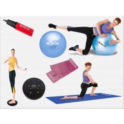 Set 7 piese pentru yoga/pilates 267DLT1670, Delta, PVC, multicolor