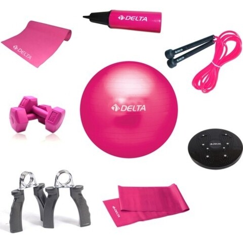 Set 11 piese pentru yoga/pilates 267DLT1914, Delta, PVC, multicolor