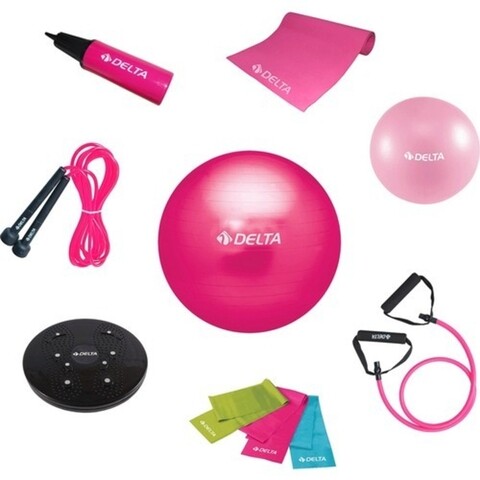 Set 10 piese pentru yoga/pilates 267DLT1735, Delta, PVC, multicolor