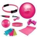 Set 12 piese pentru yoga/pilates 267DLT1416, Delta, PVC, roz