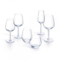 Set 6 pahare de sampanie, Luminarc, Vinetis, 230 ml, sticla, transparent