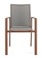 Konnor Kerti szék, Bizzotto, 56.2 x 60 x 88 cm, alumínium/textilén, terrakotta
