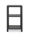 Etajera pentru gradina Atlantic, Bizzotto, 55 x 55 x 90 cm, aluminiu, gri carbune
