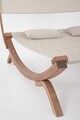 Sezlong tip pat dublu cu umbrela 2 locuri Noes, Bizzotto, 180 x 196 x 165 cm, lemn de larice/textilena 1x1