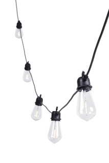 Ghirlanda pentru exterior 6 LED-uri Flare, Bizzotto, 6.4 metri, extensibila, transparent