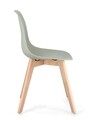 Scaun System, Bizzotto, 51.5 x 46.5 x 86 cm, lemn de fag/polipropilena, verde