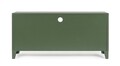Comoda TV Cambridge, Bizzotto, 1 raft reglabil, 120.5 x 40 x 58.5 cm, otel, verde