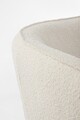 Canapea 2 locuri Avril, Bizzotto, 126 x 70 x 68 cm, otel/poliester Boucle, alb