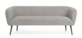 Canapea 3 locuri Avril, Bizzotto, 175 x 70 x 68 cm, otel/poliester Boucle, gri