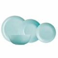 Serviciu de masa 19 piese, Luminarc, Diwali, opal, turcoaz