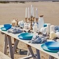 Serviciu de masa 19 piese, Luminarc, Diwali, opal, turcoaz