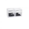 Organizator cu 2 sertare Confortime, 23.5x15.2x10.7 cm, polistiren