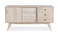 Bufet inferior Indira, Bizzotto, 145 x 42 x 75 cm, lemn de mango, detalii lucrate manual