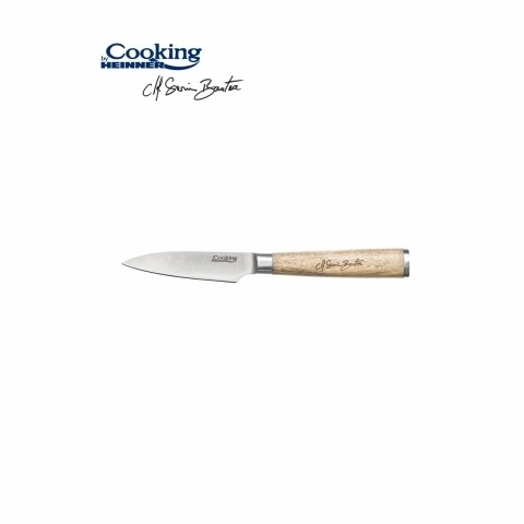 Cutit legume, Heinner Home, 9 cm, inox/lemn de salcam, argintiu/natur