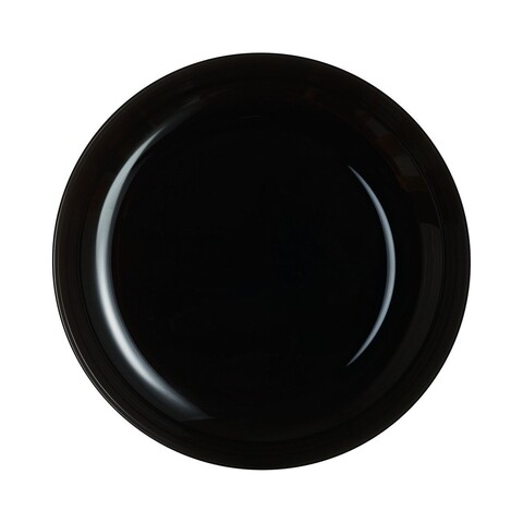 Farfurie intinsa, Luminarc, Friends Time, Ø 21 cm, sticla, negru