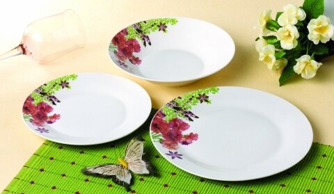 Serviciu de masa 18 piese Maria, Vanora Home, portelan, multicolor