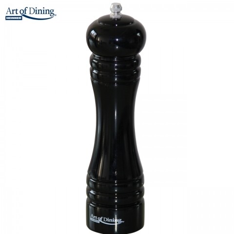 Rasnita manuala pentru sare/piper, Heinner, 20 cm,  lemn/ceramica, negru