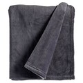 Patura Fleece, Gift Decor, 125 x 150 cm, poliester, gri inchis