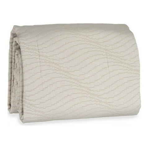 Cuvertura de pat Waves Quilt, Gift Decor, 240 x 260 cm, amestec bumbac, bej