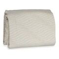 Cuvertura de pat Waves Quilt, Gift Decor, 240 x 260 cm, amestec bumbac, bej