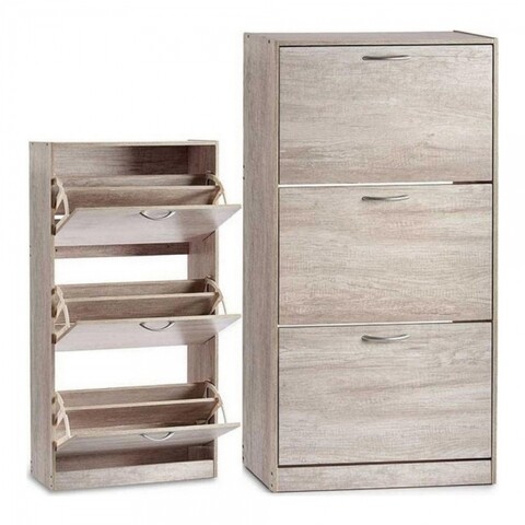 Pantofar cu 3 usi Everett, Gift Decor, 60 x 24 x 116 cm, PAL, bej