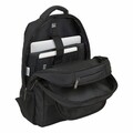 Rucsac pentru laptop si tableta cu iesire usb, Safta, 30 x 43 x 16 cm, nailon/pvc, negru
