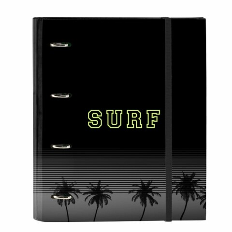 Biblioraft, Safta, Surf, 27 x 32 x 3.5 cm, poliester, negru