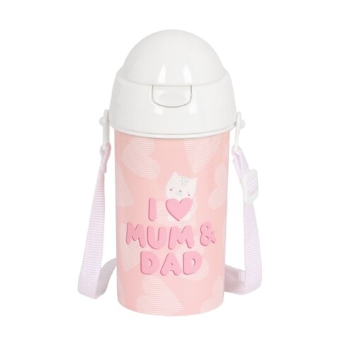 Sticla de apa, Safta, Love, 0.5 L, pvc, multicolor