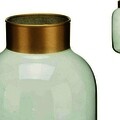 Vaza Smooth, Gift Decor, Ø14.5 x 29.5 cm, sticla, auriu/verde