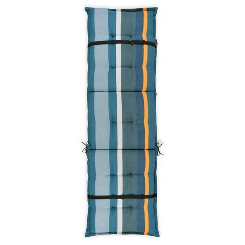Възглавница за шезлонг, Stripe Green, L.200 l.60 cm, полиестер, многоцветна