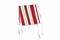 Husa spatar scaun 47x100 cm, Red Stripes, 100% bumbac, rosu