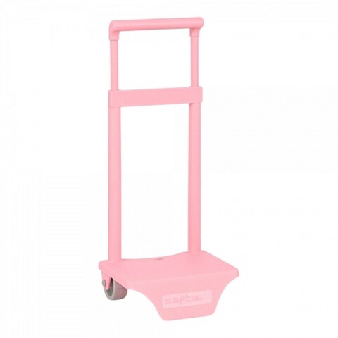 Troler pentru rucsac, Safta, Universal, 18 x 16 x 54 cm, polipropilena, roz deschis