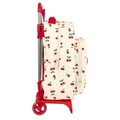 Rucsac cu roti, Safta, Cherry, 32 x 42 x 15 cm, poliester/polipropilena/otel, multicolor