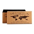 Cutie cu capac World Map, Gift Decor, pliabila, 72 x 36 x 36 cm, MDF/pluta