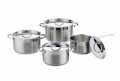 Set pentru gatit 8 piese, Aleida, Heinner Home, inox, argintiu