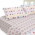 Lenjerie de pat dubla Cards, Heinner Home, 4 piese,  220 x 240 cm, 100% bumbac, multicolora