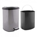 Cos de gunoi cu pedala Dark Grey, Berilo, 20 L, fibra de carbon