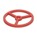 Oglinda X3 cu suport cosmetice Colors, 5five, Ø 14 x 35 cm, polirasina/bambus, rosu