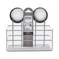 Suport accesorii pentru baie, 5five, fixare cu ventuze, 19 x 12 x 16 cm, otel
