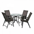 Set mobilier de gradina Heinner, 5 piese, Kingsway Black