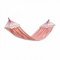 Hamac White & Red Stripes cu bare de lemn, 200x80 cm, Heinner