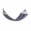 Hamac Red & Blue cu bare de lemn,  Heinner Home, 200 x 80 cm, poliester si bumbac, multicolor