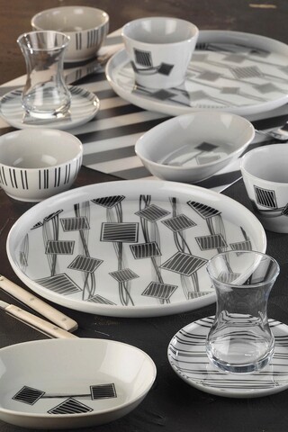 Serviciu de masa breakfast 26 piese MOD30KH60012007, Kutahya Porselen, portelan, multicolor