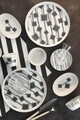 Serviciu de masa breakfast 26 piese MOD30KH60012007, Kutahya Porselen, portelan, multicolor