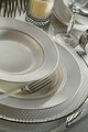 Serviciu de masa 62 piese BNKL62YT43012054, Kutahya Porselen, portelan, alb/argintiu