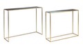 Set 2 console Desur, Bizzotto, 100 x 28 x 80 cm, otel, finisaj emailat