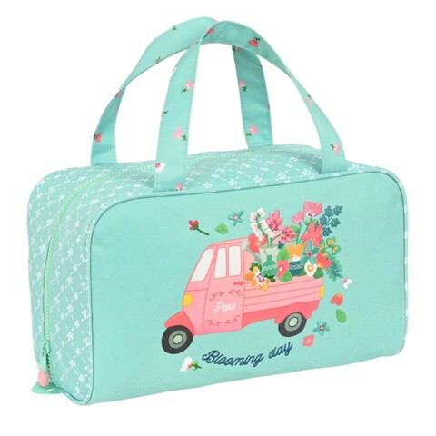 Geanta necesitati pentru scoala, Glow Lab, Pepa, 31 x 14 x 19 cm, poliester, multicolor