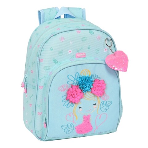 Rucsac pentru copii, Glow Lab, Cute doll, 28 x 34 x 10 cm, 10 L, poliester, multicolor