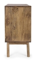 Comoda Sylvester, Bizzotto, 114 x 40 x 80 cm, lemn de mango/otel